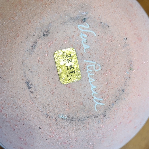 Vera Russell 22k gold inlay pottery - Picture 3 of 3